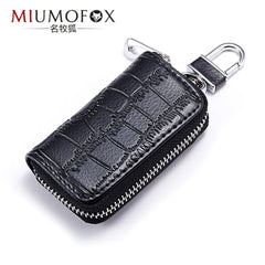 Leather Key Wallet Men & Women Car Key Bag Key Chain Key Case Ladies Housekeeper