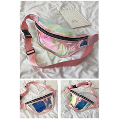 Women Laser Fanny Pack Bling Bum Bag for Beach Party