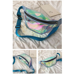 Women Laser Fanny Pack Bling Bum Bag for Beach Party