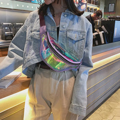 Women Laser Fanny Pack Bling Bum Bag for Beach Party