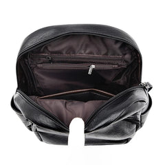 Women Leather Backpack High School Travel Bags Girls mochila feminina