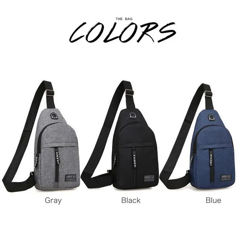 Nylon Waist Packs Sling Bag Outdoor Sport Shoulder Crossbody Chest Bag
