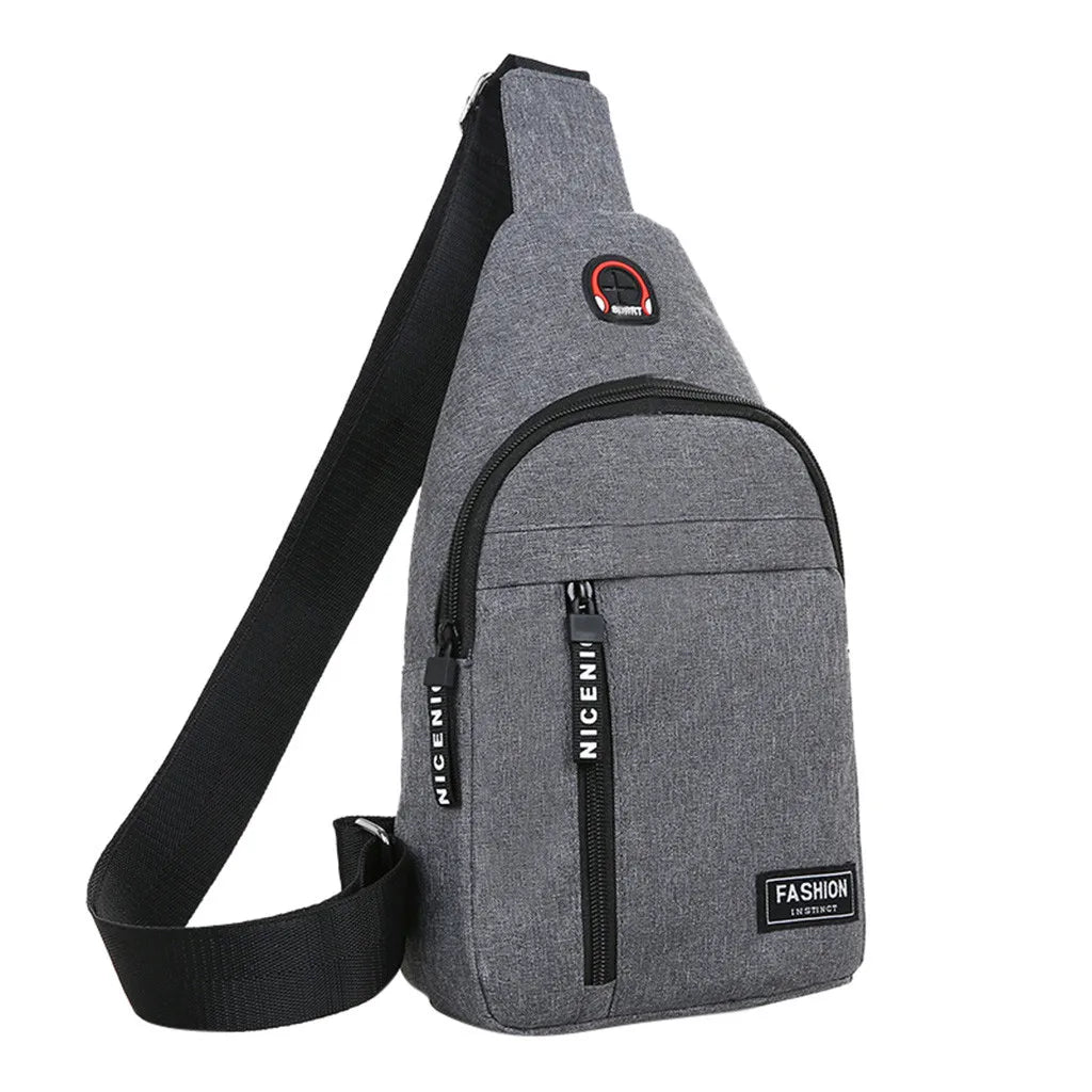 Nylon Waist Packs Sling Bag Sport Shoulder Crossbody Chest Bag Travel Messenger