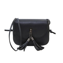 Mini Women Messenger Bag PU Leather Tassel Shoulder Clutch Crossbody Tote