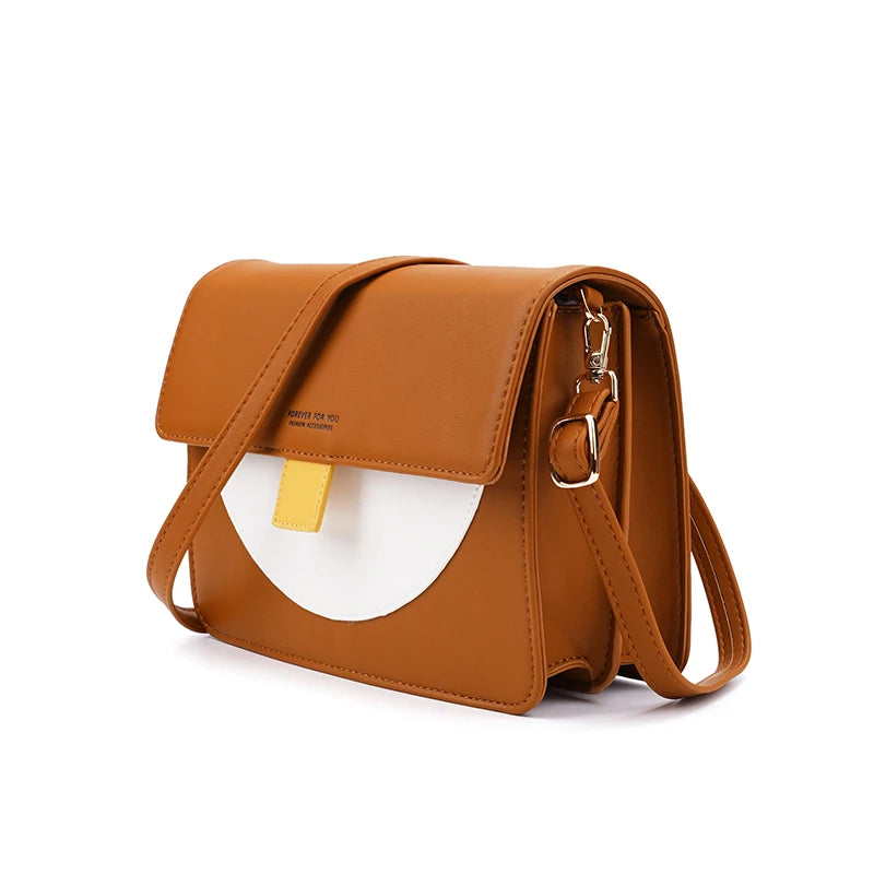 Panelled Leather Women's Small Crossbody Bag