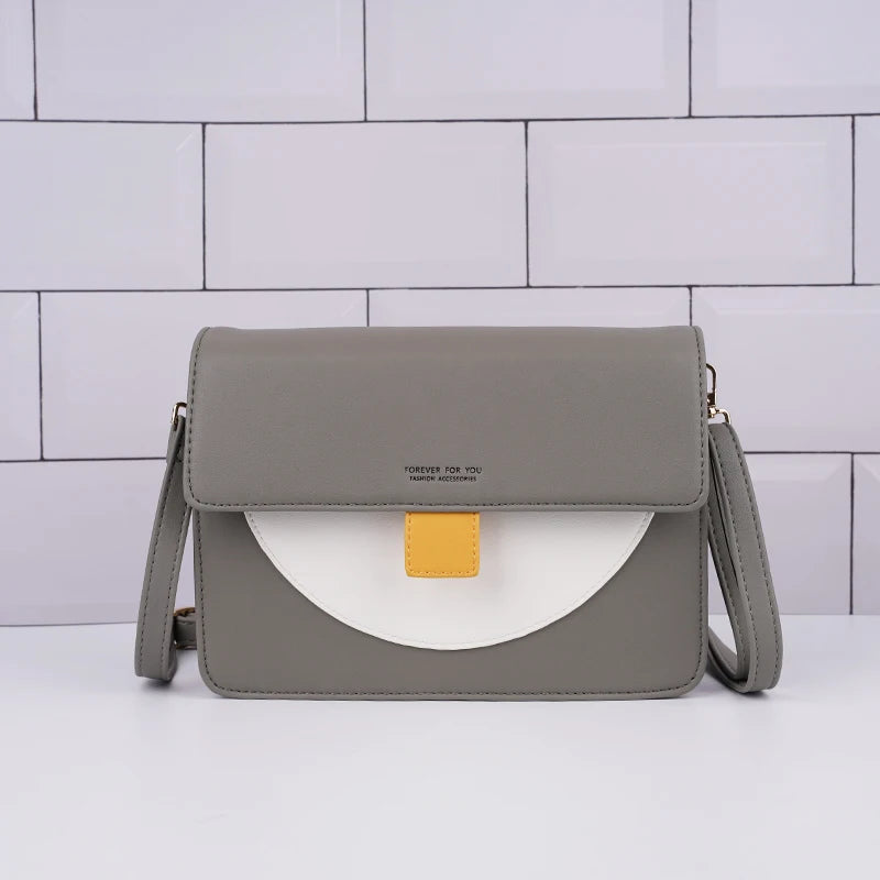 Panelled Leather Women's Small Crossbody Bag