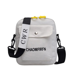 Canvas Shoulder Bag Casual Tote Outdoor Zipper Handbag