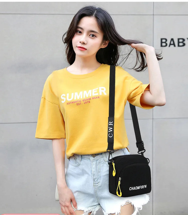 Canvas Arrival Woman Bag Handbag Crossbody Massage Shoulder Female Bag