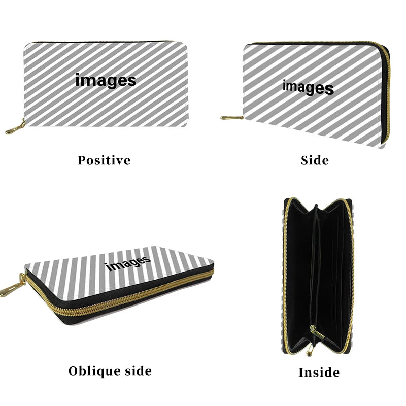 Custom Pet Picture Long Wallet Clutch Bag