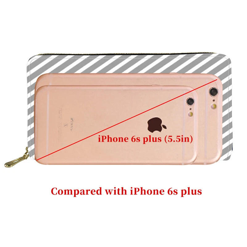 Custom Pet Picture Long Wallet Clutch Bag