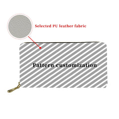 Custom Pet Picture Long Wallet Clutch Bag