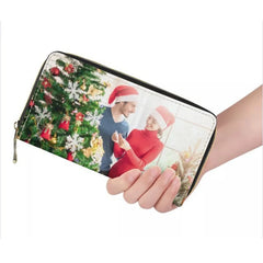 Personalized Picture Zipper Long Wallet Clutch Bag Photo Print DIY Women Wallet