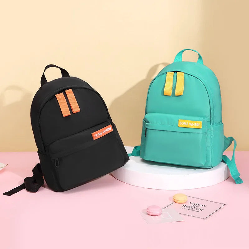 Kids School Backpack for Boys and Girls Nylon Bookbag