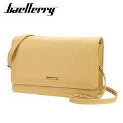 Yellow Women Shoulder Bag Small Square Phone Pocket Gift
