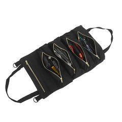 Canvas Tool Roll-Up Bag Wrench Storage Pouch