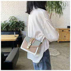 Women's PU Leather Messenger Bag Small Shoulder Handbag