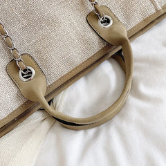 Chain Shoulder Bucket Bag Large Capacity Tote