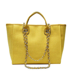 Chain Shoulder Bucket Bag Large Capacity Tote