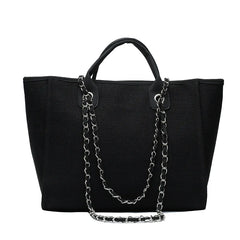 Chain Shoulder Bucket Bag Large Capacity Tote