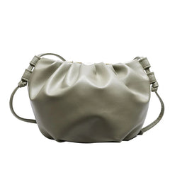 Wrinkled Net Red Women's Shoulder Bag Cloud Messenger Bag