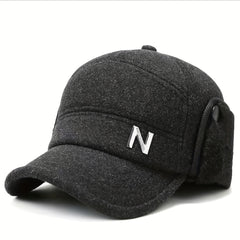 Winter Cap With Earflap Outdoor Snapback Warm Flat Top Military Hats Sun Protect