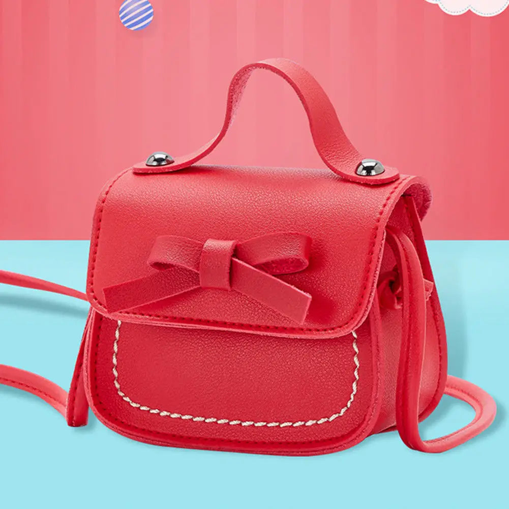 7 Colors Bowknot Coin Purses Toddler Baby Girls Messenger Bags