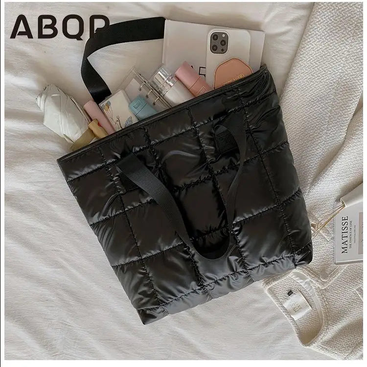 European Beauty Bag Large-Capacity One-Shoulder WOMEN down Bag