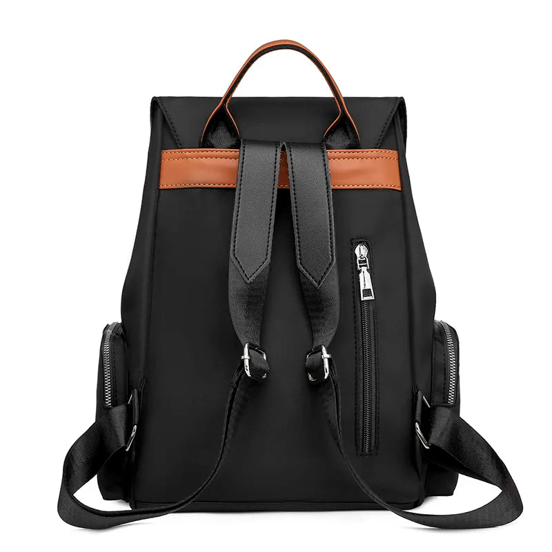 Solid Women Shoulder Bag School Backpack For Teenage Girl