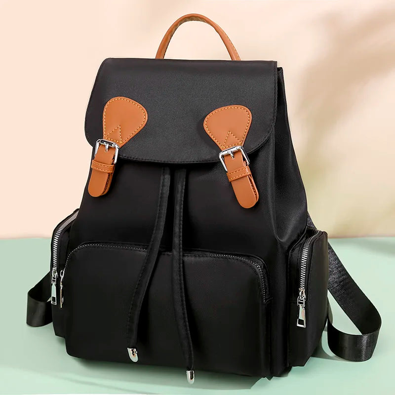 Solid Women Shoulder Bag School Backpack For Teenage Girl