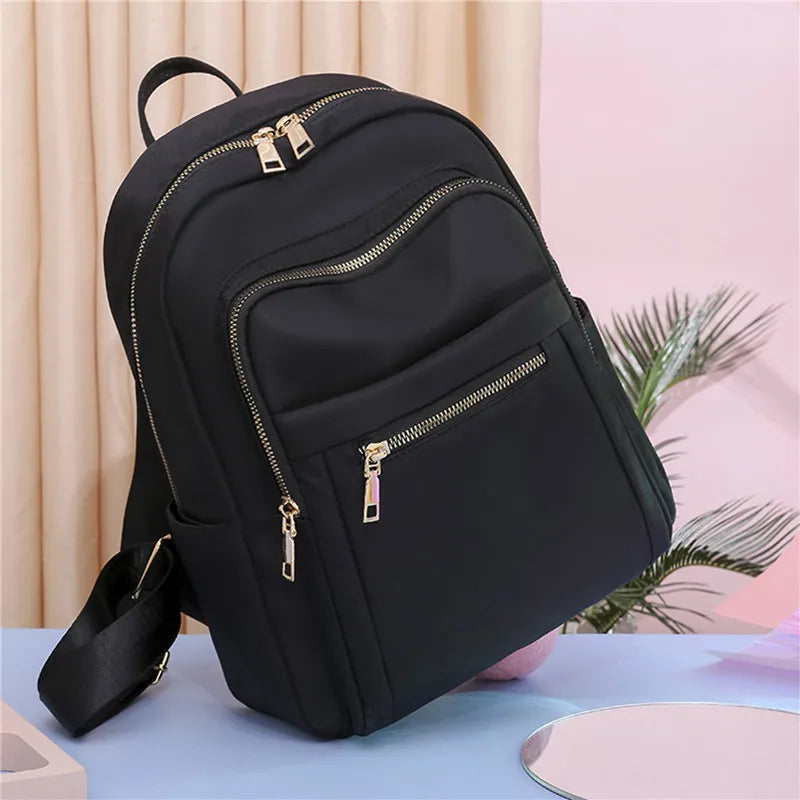 Casual Oxford Backpack Women Waterproof High Travel Tote Packbag
