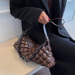 Small Chain PU Leather Shoulder Bag Winter Handbag Women