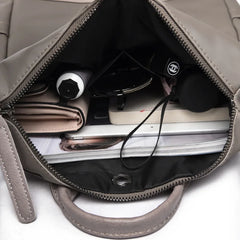 Spring Oxford Cloth Double Zipper Backpack Handbags