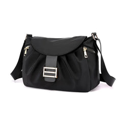 Women Shoulder Bag Small Waterproof Nylon Leather Messenger Handbag