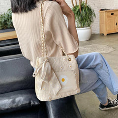 Women Summer Sunflower Straw Large Tote Bag Beach Shoulder Handbag