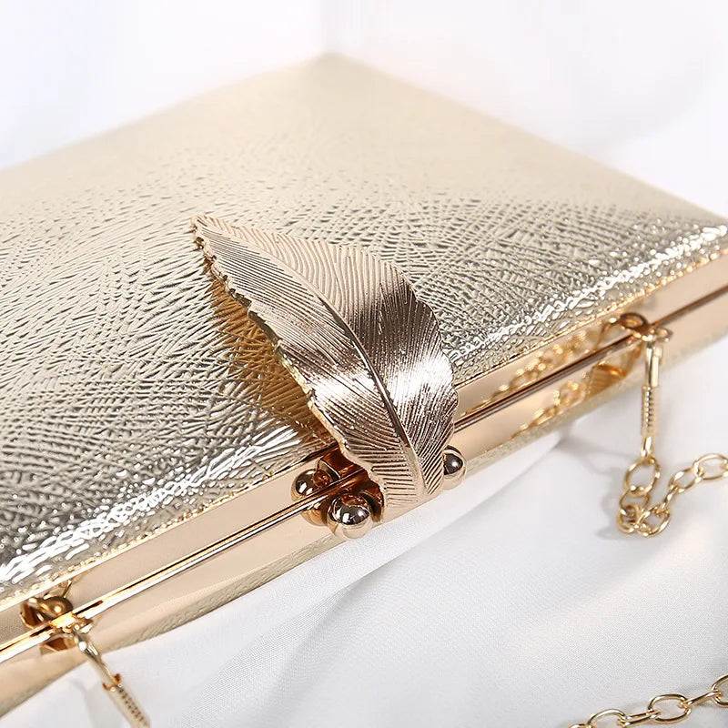 Mini Clutches Bag Colors Phone Leaf Evening Bag Purse Chain Messenger Bag