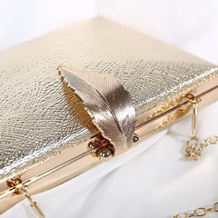Mini Clutches Bag Colors Phone Leaf Evening Bag Purse Chain Messenger Bag