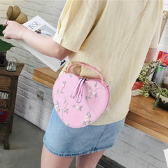 Lace Shoulder Bag Embroidery Handbag Portable Diagonal Chain Bag