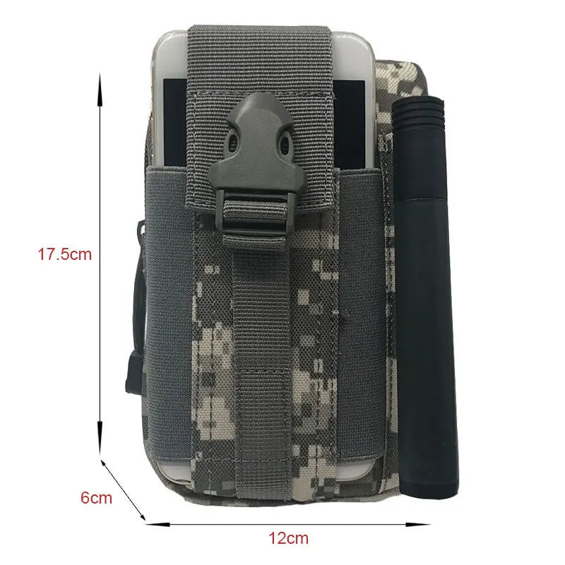 Waterproof Military Waist Pack Bum Bag Pouch with Hidden Safe