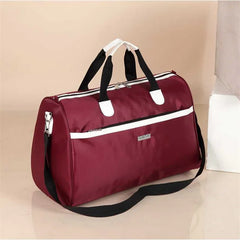 Men Women Gym Bag Sneaker Shoes Compartment Waterproof Nylon Duffel Bags