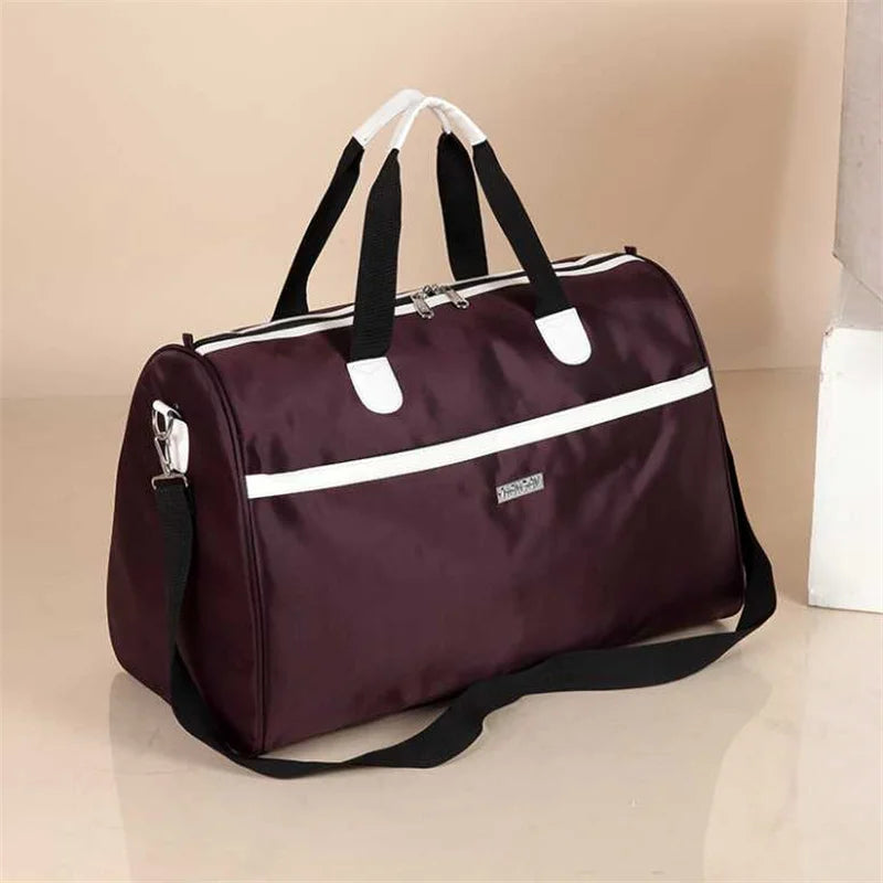 Men Women Gym Bag Sneaker Shoes Compartment Waterproof Nylon Duffel Bags