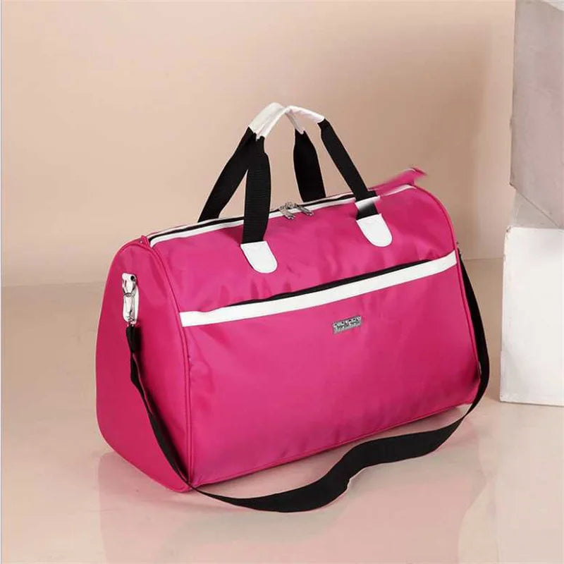 Men Women Gym Bag Sneaker Shoes Compartment Waterproof Nylon Duffel Bags