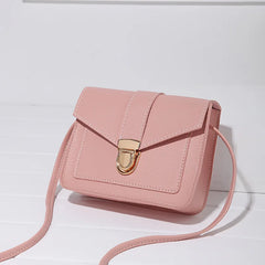 Yellow Mini PU Leather Messenger Bag for Girl