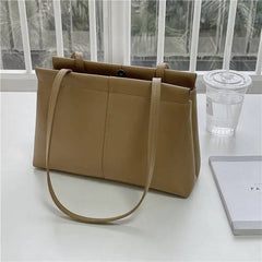 Retro Style Shoulder Bag High Capacity Tote Bag
