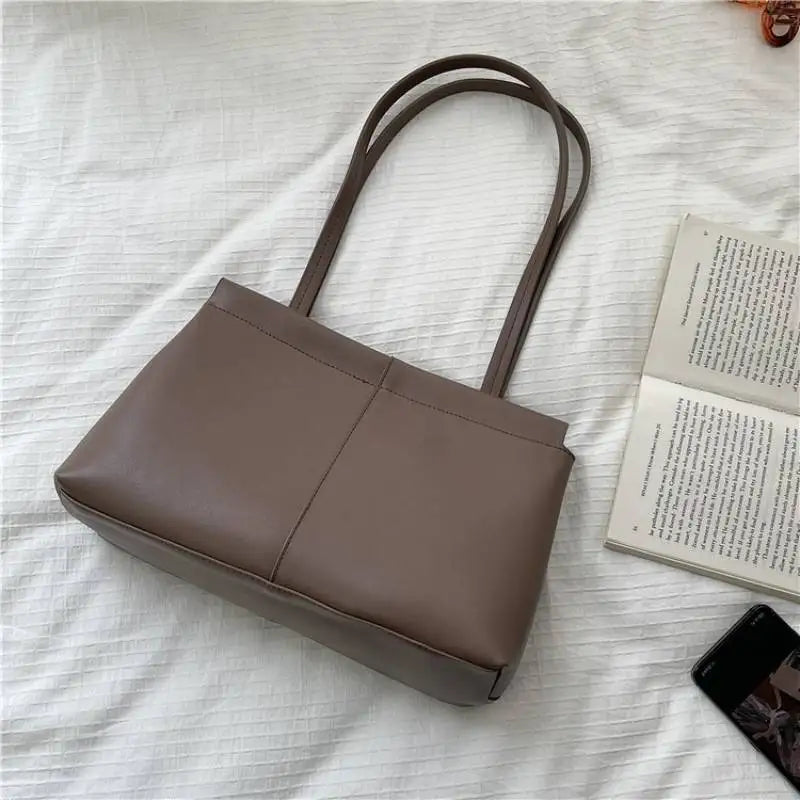 Retro Style Shoulder Bag High Capacity Tote Bag