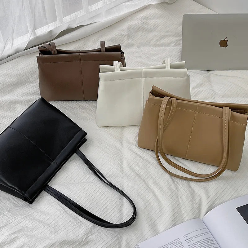Retro Style Shoulder Bag High Capacity Tote Bag