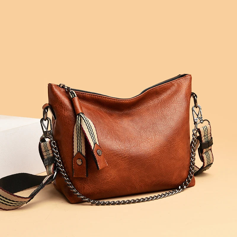 Soft PU Leather Women Shoulder Bags Large Female Crossbody Tote Bag