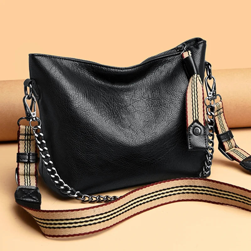 Soft PU Leather Women Shoulder Bags Large Female Crossbody Tote Bag
