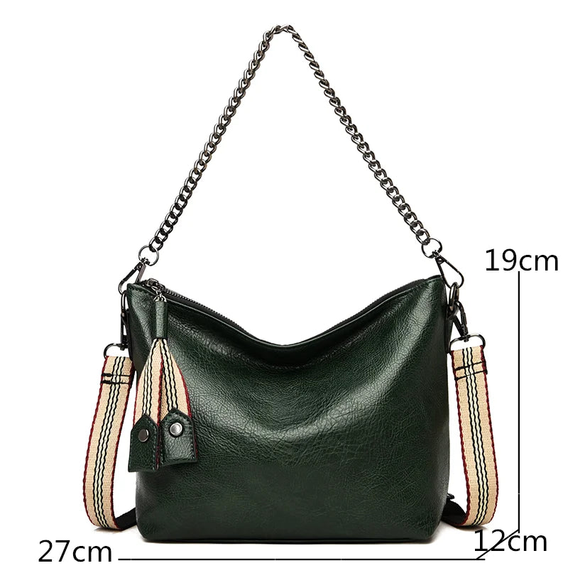 Soft PU Leather Women Shoulder Bags Large Female Crossbody Tote Bag