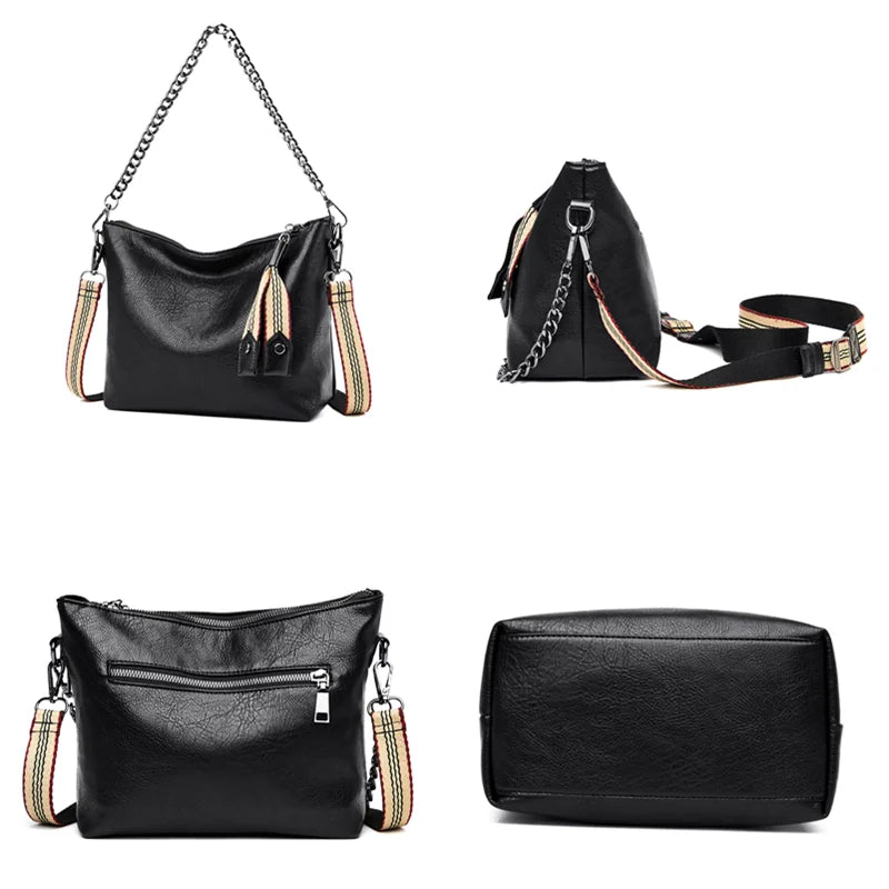 Soft PU Leather Women Shoulder Bags Large Female Crossbody Tote Bag