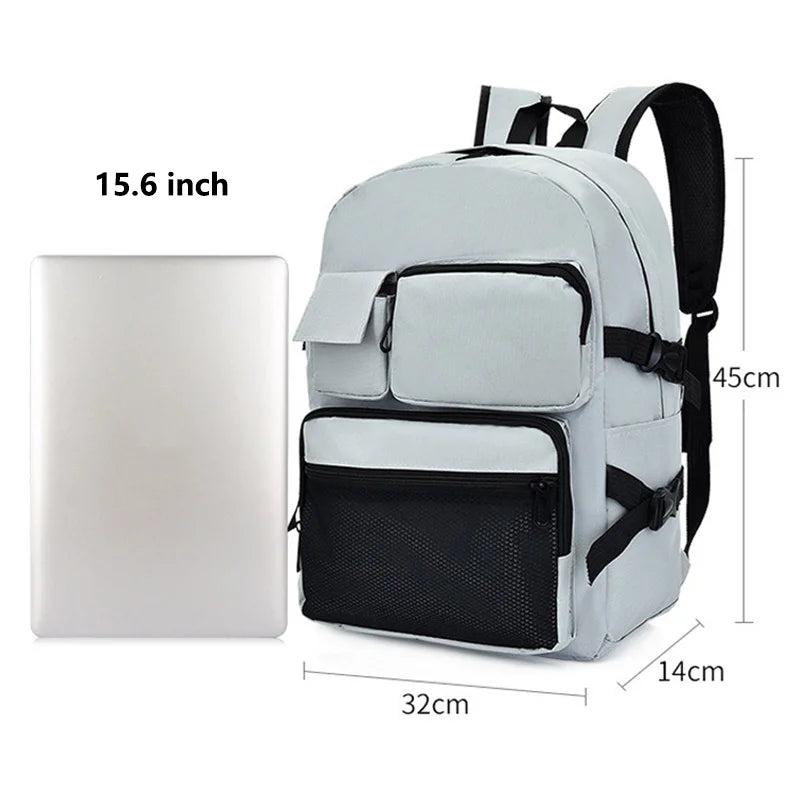 Oxford Multifunctional Pocket Backpack for Teenage Boys Girls